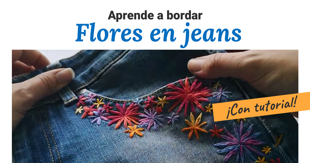 Upcycle Your Jeans with Modern Hand Embroidery (DIY PROJECT