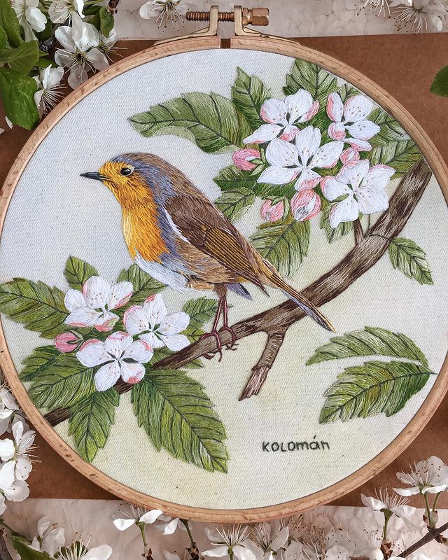 Needle Painting: The Art of Painting with Thread - Hand Embroidery